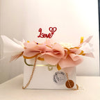 Tasje met bloemen (paars)