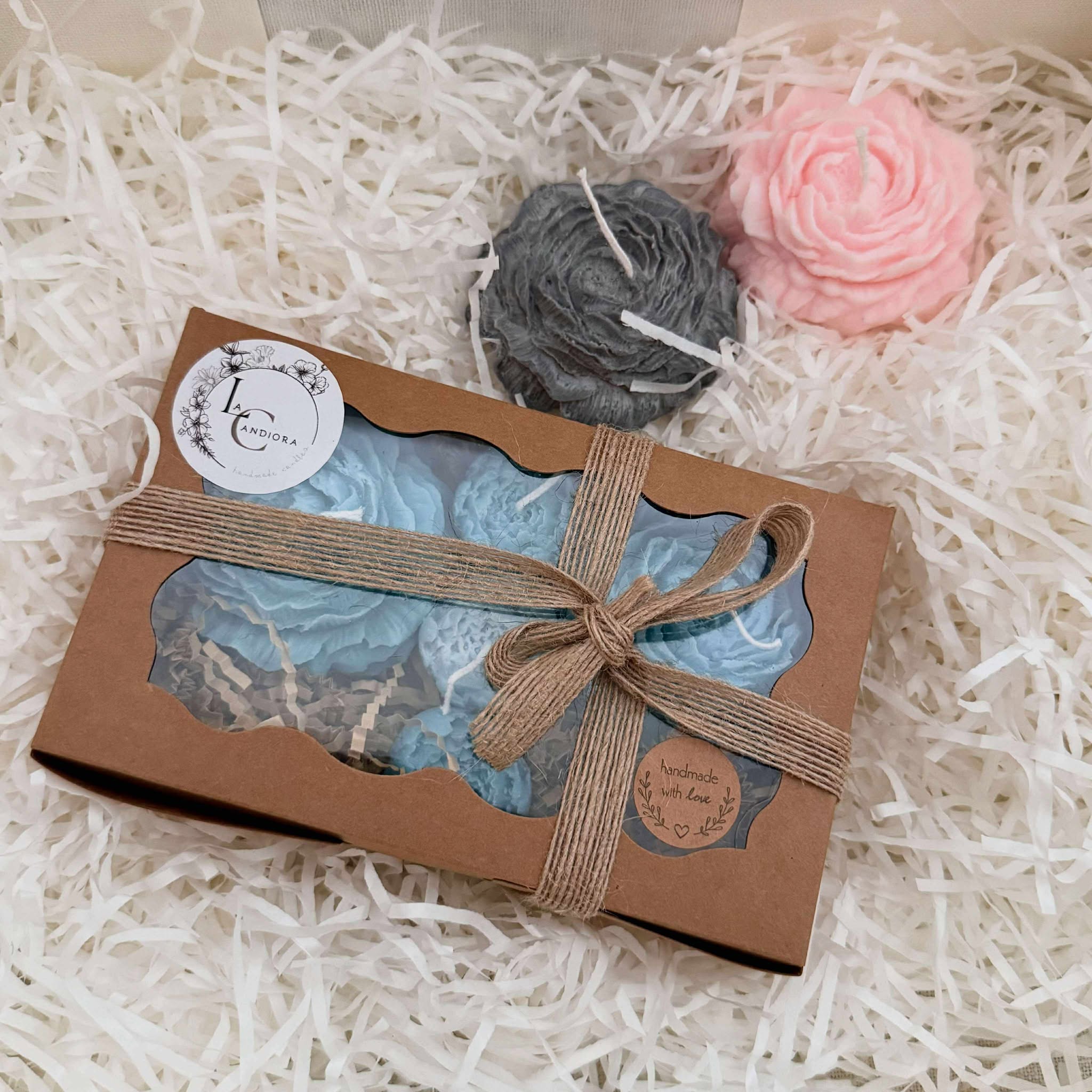 Peony & Candle Delight Turquoise