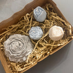 Peony & Candle Delight Baby Blue Grey